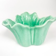 Stangl Pottery Teal Green 3-Sided Scallop Bowl 3256 - £15.65 GBP