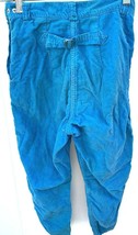 Retro Buckleback Pants VTG 40&#39;S 50&#39;S 24&quot; W Girls XS Turquoise  Side Zip ... - £26.88 GBP