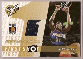 2002-03 Topps Tx02 First Shots Nene Hilario Jersey Card - $9.70