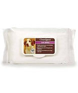 Pet Ear Wipes Safe Gentle Dog &amp; Cats Moistened Cleaning Grooming 100 Cou... - £15.10 GBP