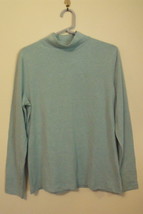 Womens Croft and Barrow NWT Turquoise Mockneck Long Sleeve Top Size Medium - $18.95