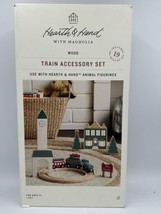 Hearth And Hand With Magnolia Toy Christmas Train Station Playset 19pc - £15.28 GBP