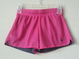 GIRL&#39;S NIKE Dri-Fit Mesh Training Shorts-cross training soccer PINK NEW  - £17.30 GBP