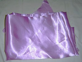 Lavender Satin Like Fabric Polyester Light Weight - $4.95