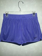 Girl&#39;s Nike DRI-FIT Mesh Training Shorts-cross Training Soccer Purple New - £17.37 GBP