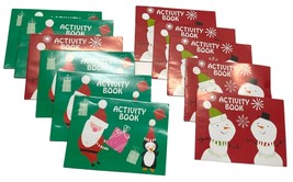 Christmas Activity Books 10 Page Mini Stocking Stuffers Lot of 11 Children - £10.32 GBP