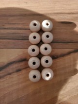 Vtg. 1971 Score Four Game Replacement Parts 10 Beige Beads (ONLY) - $9.89