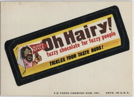Oh Hairy! 1974 Wacky Packages Series 7 spoof of Oh Henry Chocolate Candy - $5.00