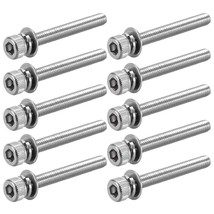 uxcell M3 x 30mm Stainless Steel Hex Socket Head Cap Screws Bolts Combine with S - £11.98 GBP
