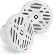 6.5 Inch Bluetooth Marine Speakers - 2-way IP-X4 Waterproof and Weather, White - £90.83 GBP