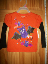 Faded Glory Baby Clothes 18M Infant Halloween Shirt Top Sparkle Bat Blou... - $9.49