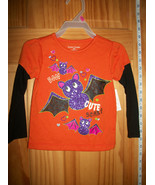 Faded Glory Baby Clothes 18M Infant Halloween Shirt Top Sparkle Bat Blou... - $13.01 CAD