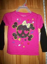 Faded Glory Baby Clothes 18M Infant Halloween Shirt Top Heart Skull Rose... - $9.49