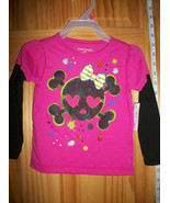 Faded Glory Baby Clothes 18M Infant Halloween Shirt Top Heart Skull Rose... - $13.01 CAD