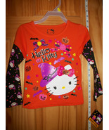 Hello Kitty Baby Clothes 3T Halloween Toddler Shirt Top Kitten Face Blou... - $12.97 CAD