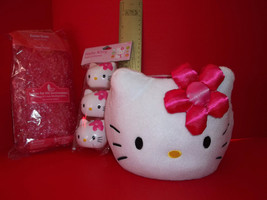 Hello Kitty Easter Basket Kit Sanrio Holiday Plush Set Face Treat Containers New - £18.77 GBP