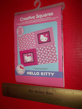 Hello Kitty Sewing Craft Kit Pink Creative Squares Panel Sanrio Threadcraft Sew - £15.04 GBP