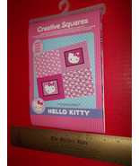 Hello Kitty Sewing Craft Kit Pink Creative Squares Panel Sanrio Threadcr... - $25.97 CAD