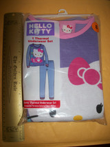 Hello Kitty Girl Clothes Set Size 8 Thermal Underwear Top Pants Bottoms Purple - £8.34 GBP