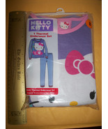 Hello Kitty Girl Clothes Set Size 8 Thermal Underwear Top Pants Bottoms ... - $14.27 CAD