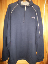 Football NFL Men Clothes 2XL New England Patriot Blue Sweatshirt Top Zip... - $42.74