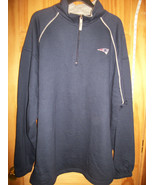 Football NFL Men Clothes 2XL New England Patriot Blue Sweatshirt Top Zip... - $42.74