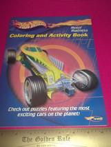 Hot Wheels Craft Book Art Motor Madness Paper Race Car Coloring Activity Toy Fun - £3.77 GBP