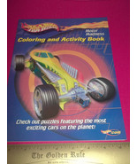 Hot Wheels Craft Book Art Motor Madness Paper Race Car Coloring Activity... - £3.72 GBP