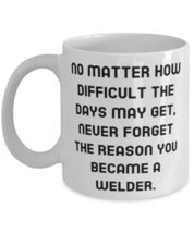 Welder Gifts For Colleagues, No Matter How Difficult the Days May Get, Never, Ch - £11.45 GBP+