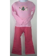 Toddler Christmas Shirt Size 2T, Yoga Pants and Hair Bows - £15.69 GBP