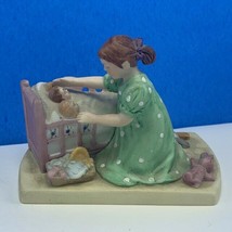 Norman Rockwell figurine porcelain sculpture vintage Museum Little Mother baby - £15.46 GBP
