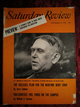Saturday Review September 10 1955 H L MENCKEN William Manchester Alistair Cooke - £6.78 GBP