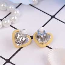 New 1 Pair Heart And Star Flower Shape Children Earrings Lovely Pearl Earrings F - £6.88 GBP