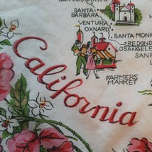 California State Handkerchief Vintage Pink Hankie Cotton Ladies Floral - £17.13 GBP