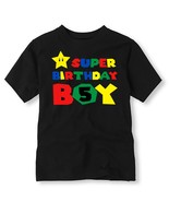 Super Birthday Boy Birthday Shirt, Personalized Super Mario Birthday Shirt - £9.57 GBP