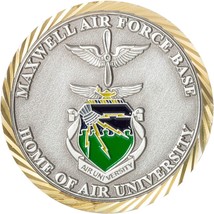 MAXWELL AIR FORCE BASE HOME OF AIR UNIVERSITY CHALLENGE COIN - £27.48 GBP