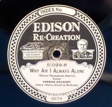 Lot of 26 EDISON Records All Labels Photographed Dalhart, Glantz, Scanlan - £69.90 GBP