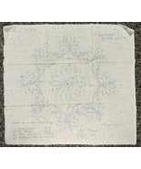 Vintage Mid Century Lee Wards Stamped Embroidery Pillow Pattern Floral W... - £15.57 GBP