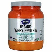 NOW Sports Nutrition, Certified Organic Whey Protein 19 g, Unflavored Powder,... - £34.06 GBP