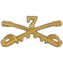 U.S. Army 7th Cavalry Badge Pin 2 1/4&quot; - £9.70 GBP
