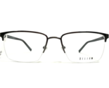 Helium Eyeglasses Frames HE4403 SDGUN Black Gray Square Half Rim 55-18-140 - £52.31 GBP