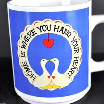 Goose Home Is Where You Hang Your Heart Proverb Vintage Coffee Mug Cup J... - £10.62 GBP