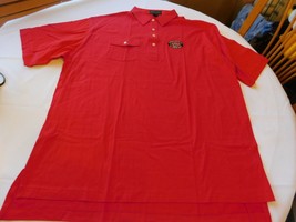 Izod Club Men&#39;s Short Sleeve Polo Shirt Size XXL xxlarge Red *Spot Pre-owned GUC - £14.10 GBP