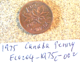 1975 Canada Penny Rim Strike/Alignment Errors; Vintage Old Coin Foreign Money - £6.21 GBP