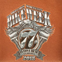 Bike Week Shirt Mens Daytona Beach Florida 77th 2018 T-Shirt Large - $9.89