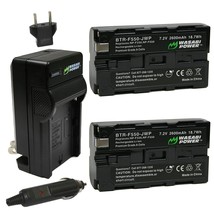 Wasabi Power Battery (2-Pack) And Charger For Np-F330, Np-F530, Np-F55 - £41.84 GBP