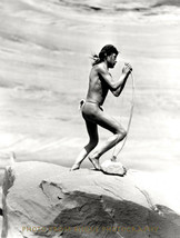 Male Native American Hunter 8.5x11&quot; Photo Print Loincloth Stringing Bow - $7.94