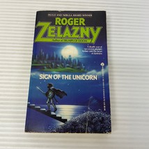 Sign Of The Unicorn Fantasy Paperback Book by Roger Zelazny from Avon Books 1976 - £10.95 GBP