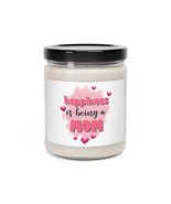 happiness is being a mom mothers day gift Scented Soy Candle, 9oz - £22.01 GBP