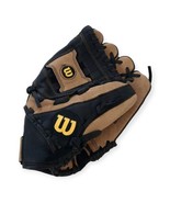 Wilson Baseball Glove A450 12” Black Tan Right Hand Throw RHT Genuine Le... - £18.55 GBP